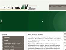 Tablet Screenshot of electrum-av.com